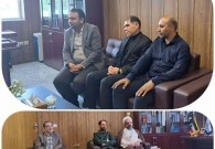 دیدار امام جمعه، شهردار و اعضای شورای اسلامی شهر با مسئولان قضایی شهرستان 